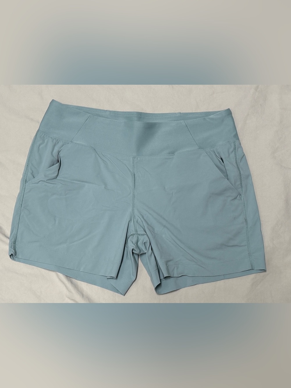 Prana Light Blue Performance Women's Shorts